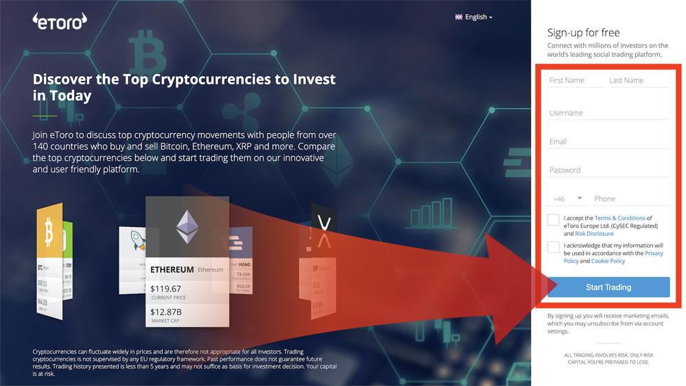 Kryptovaluta Handelsplattform Diagram