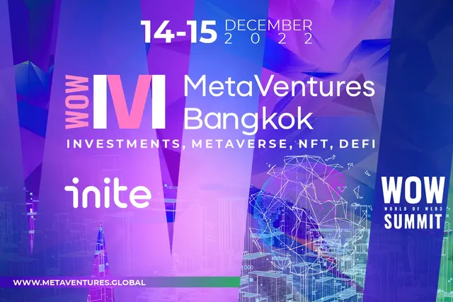 International summit “WOW MetaVentures Bangkok” to be held on Dec. 14–15