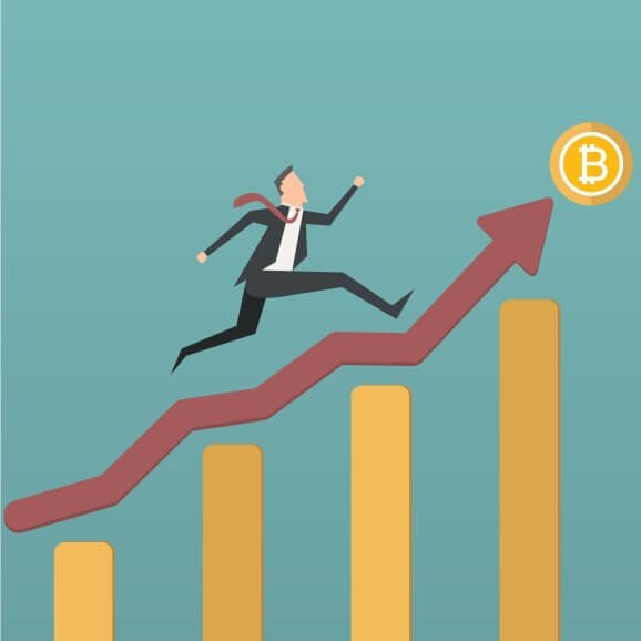 Bitcoin price increase