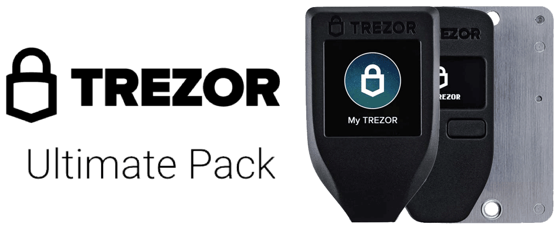 2x Black Trezor Hardware wallet vault safe for Bitcoin BTC Litecoin Dash Zcash 
