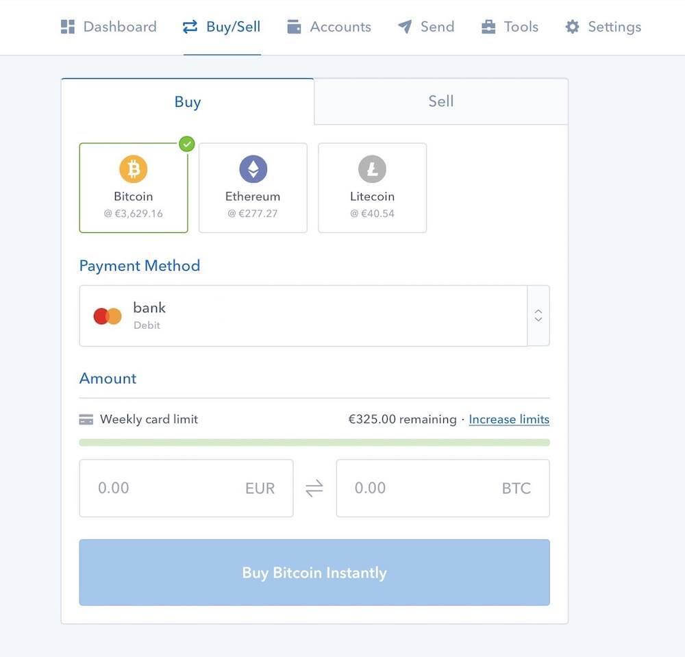 is coinbase a reliable place to buy bitcoin