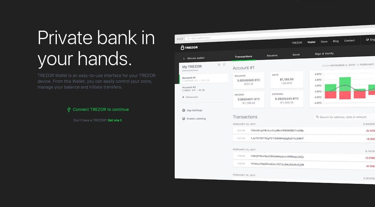 Trezor private bank